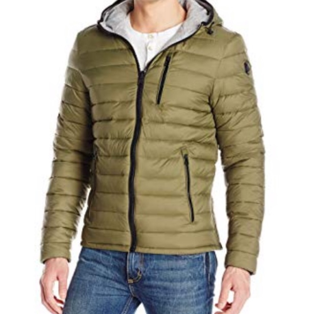 Moose Knuckles olive/gray reversible jacket, S,NWT